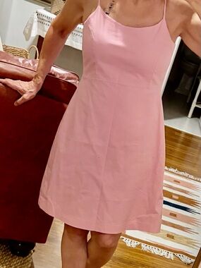 Barbiecore Pink Spaghetti Strap Lined Sundress